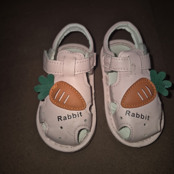 Kids Pink Rabbit Sandals - Picture 2 of 3